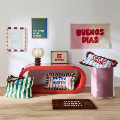 Panier de rangement Taxi Brousse - multicolore avec poignées
