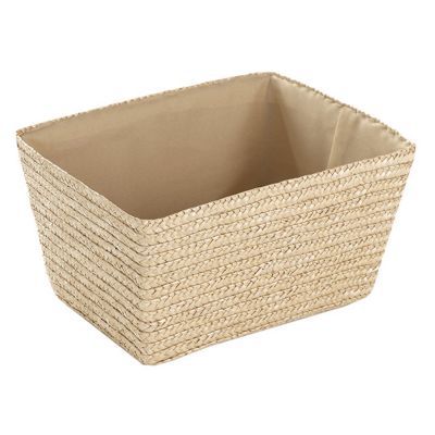 Panier de rangement tressé Cali coloris crème