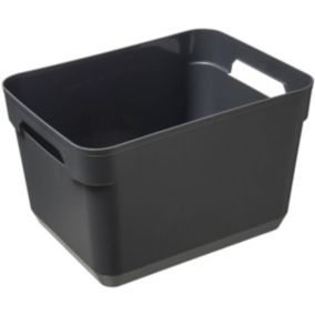 Panier en plastique grand modèle Gris Solutions+ - 5Five