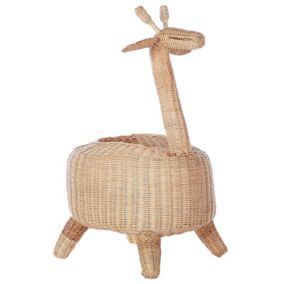 Panier en rotin ton clair girafe 33 x 35 cm HAINAN