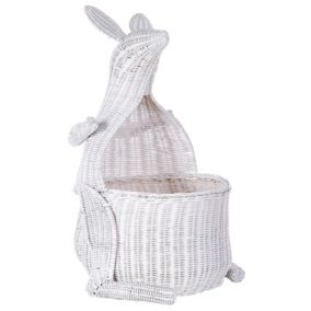 Panier enfants Kangourou KAPITI Rotin Blanc