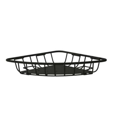 Panier filaire d'angle Koros GoodHome noir