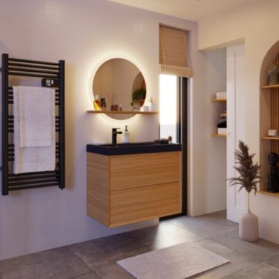 Panier filaire L Koros noir GoodHome