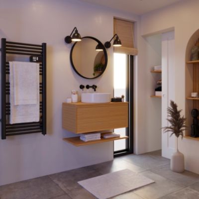 Panier filaire L Koros noir GoodHome