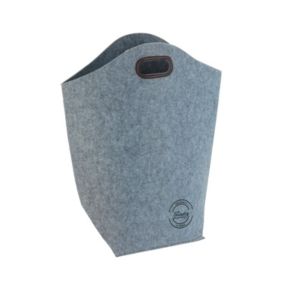 Panier à linge en feutrine Scandi - L. 45 x H. 60 cm