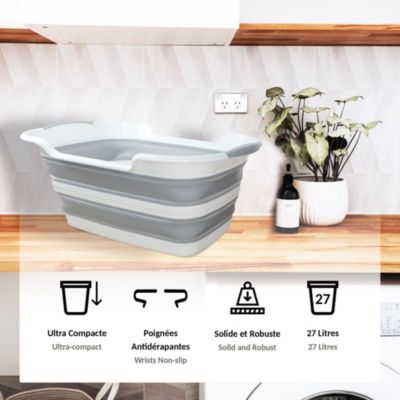 Panier à Linge FISHTEC rétractable - pliable de 27L