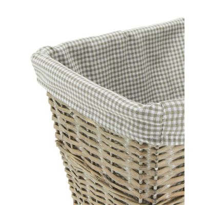 Panier à linge Home en osier et coton