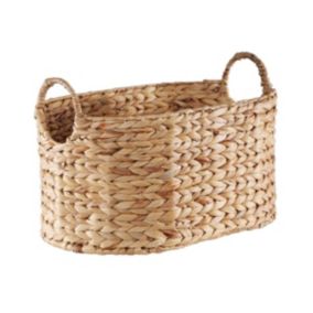 Panier moyen en Jacinthe d'eau avec Poignées - H23 cm