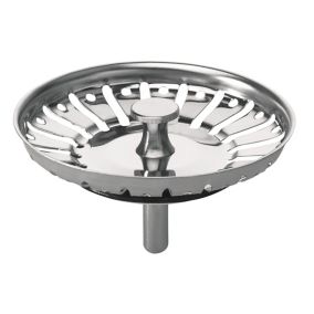 Grille d'évier anti-déchets en inox ronde Ø8 cm