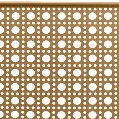 Panier rectangulaire en métal doré motif cannage taille M, Equipstore Création Met