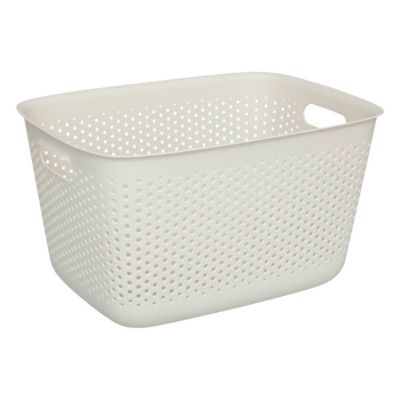Panier "Tila" 17L gris en plastique - Beige- 5five