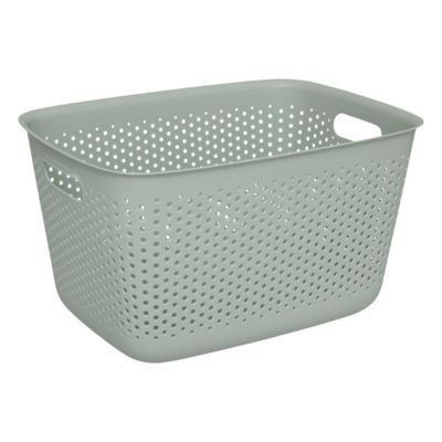 Panier Tila 17L sauge en plastique - Vert- 5five