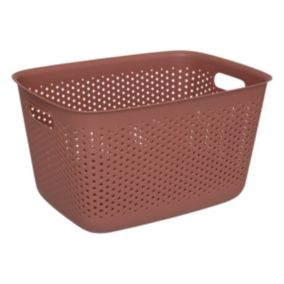 Panier "Tila" 17L sienne en plastique - Terracotta- 5five