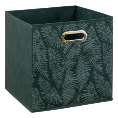 Panier tissu 31x31cm vert avec motifs "Mix 'n Modul" - 5Five