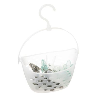 Panier transparent et 24 pinces à linge 5Five