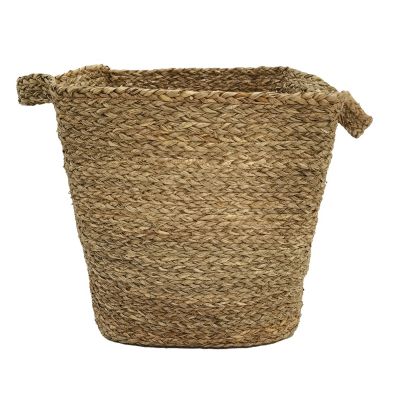 Panier trapèze en fibres naturelles Ornami avec poignées