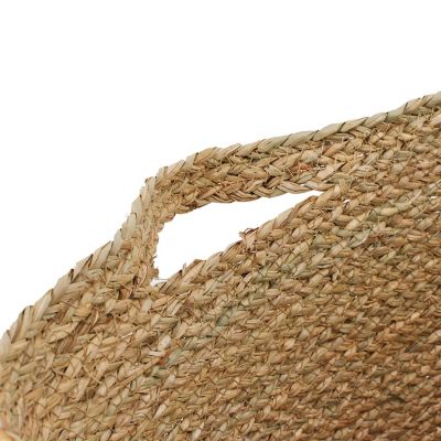 Panier trapèze en fibres naturelles Ornami avec poignées
