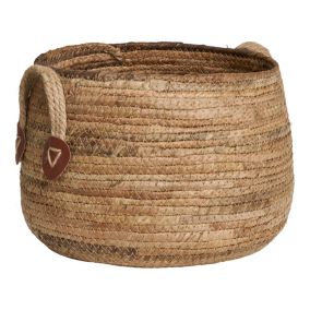Paniers Aosta en Feuille de Bananier Naturels - Lot de 2
