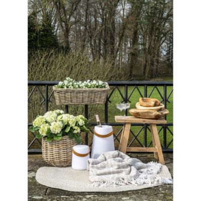 Paniers en rotin Kubu synthétique - Lot de 2 en couleur naturelle