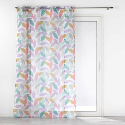 Panneau a oeillets 140 x 240 cm voile sable imprime fantasia Sans