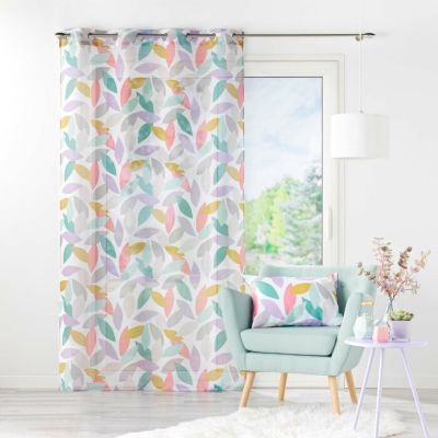 Panneau a oeillets 140 x 240 cm voile sable imprime fantasia Sans