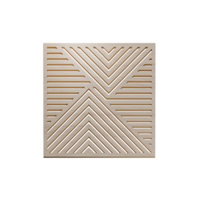 Panneau ajouré Malo en MDF revêtu papier imitation chêne 60X60X1 cm vendu par 3 pièces