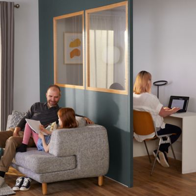 Panneau Alara blanc l.100 x h.100 cm GoodHome