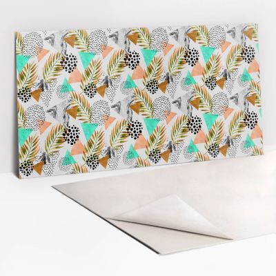 Panneau autocollant Tulup 100x50 cm Composition des feuilles 1 pcs