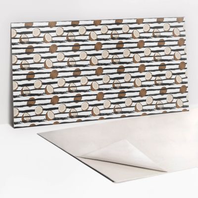 Panneau autocollant Tulup 100x50 cm Noix de coco de dessin animé 1 pcs
