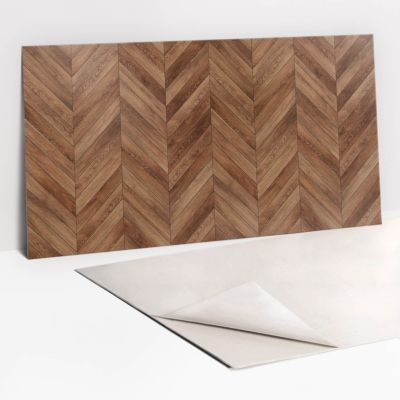 Panneau autocollant Tulup 100x50 cm planches de bois 1 pcs