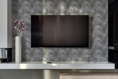 Panneau autocollant Tulup 100x50 cm Vagues de marbre 1 pcs
