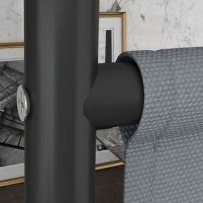 Panneau brise-vue paravent extérieur sur roulettes - autoportant - dim. 183L x 30l x 181H cm - gris