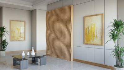 Panneau claustra ondulé 250x60 cm module 1