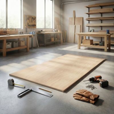 Panneau contreplaqué de feuillus - 244 x 122 cm, ép.12 mm (vendu au panneau)