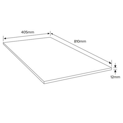 Panneau contreplaqué de feuillus - 81 x 40,5 cm, ép.12 mm (vendu au panneau)