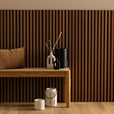 Panneau décoratif mural Colva bois foncé 120x60cm - Atmosphera Créateur d'intérieur