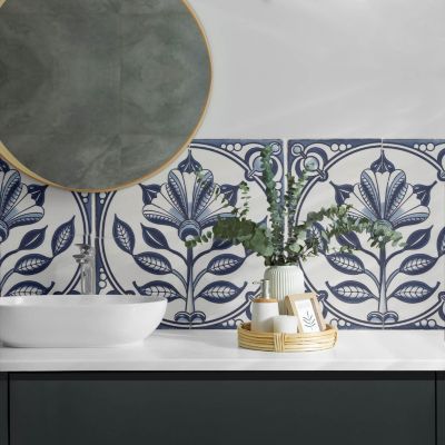 Panneau Décoratif Mural Wallfluent 100x50 cm Motif Avec Des Feuilles Et Des Cœurs 1 pièce
