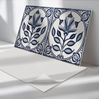 Panneau Décoratif Mural Wallfluent 100x50 cm Motif Avec Des Feuilles Et Des Cœurs 1 pièce