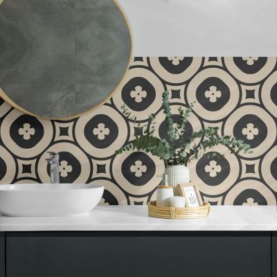 Panneau Décoratif Mural Wallfluent 120x60 cm Motif Terrazzo Abstrait 1 pièce
