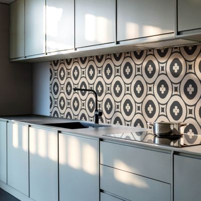 Panneau Décoratif Mural Wallfluent 120x60 cm Motif Terrazzo Abstrait 1 pièce