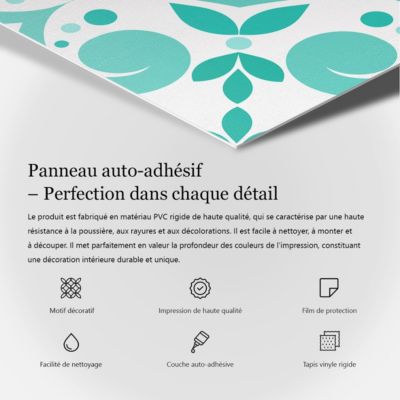 Panneau Décoratif Mural Wallfluent 120x60 cm Motif Terrazzo Abstrait 1 pièce