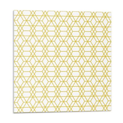 Panneau Décoratif Mural Wallfluent 50x50 cm Géométrie En Formes Régulières 4 pièces