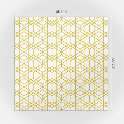 Panneau Décoratif Mural Wallfluent 50x50 cm Géométrie En Formes Régulières 4 pièces