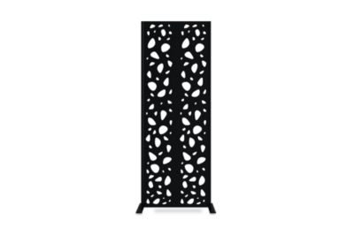 Panneau décoratif SUNNY noir H.160cm motifs sur les côtés