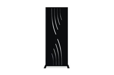 Panneau décoratif VELETA noir H.160cm motifs intégral