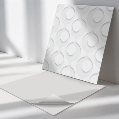 Panneau Décoratif Wallfluent 50x50 cm Motif Abstrait Avec Des Cercles 4 pièces