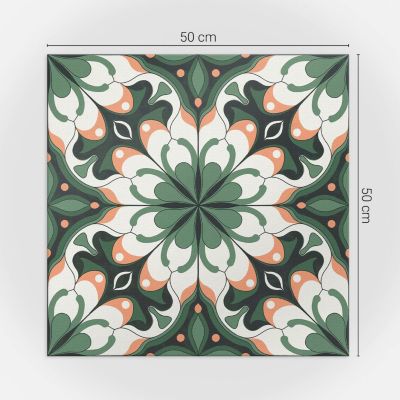 Panneau Décoratif Wallfluent 50x50 cm Motif Végétal Élégant 4 pièces