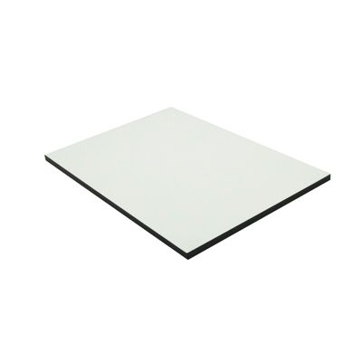 Panneau de bardage stratifié HPL compact Crème, ep.6 mm, l.130 cm, L.61 cm
