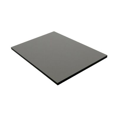 Panneau de bardage stratifié HPL compact Gris Quartz, ep.6 mm, l.130 cm, L.61 cm