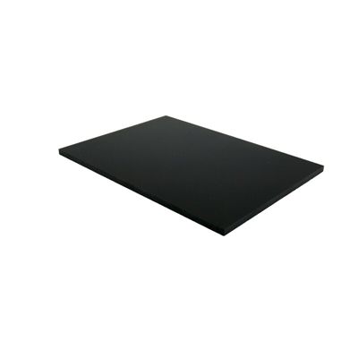 Panneau de bardage stratifié HPL compact Noir, ep.6 mm, l.130 cm, L.305 cm
